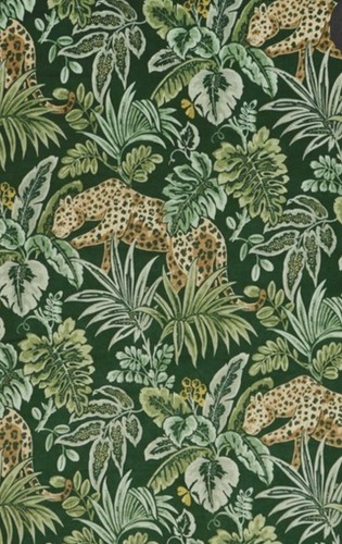 Jungle velvet curtain fabric - velvet,