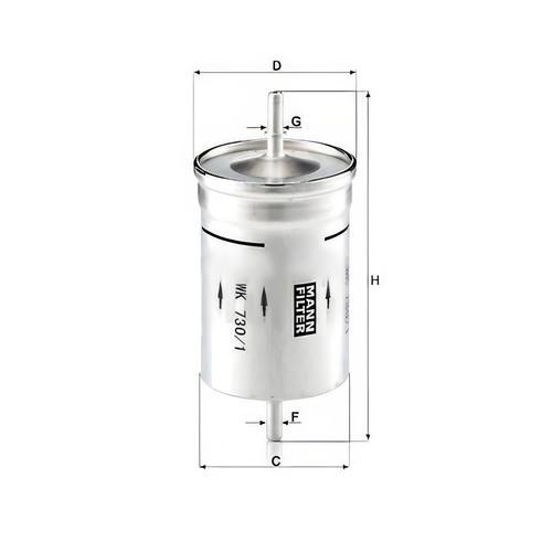 Mann wk730 fuel filter - mann, wk730/1