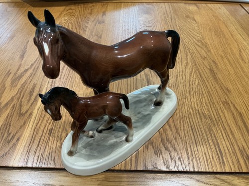 Vintage ceramic horse - vintage, &