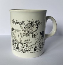 FAB VINTAGE RETRO GRAYS THELWELL COMICAL HORSE CERAMIC MUG STAFFORDSHIRE ENGLAND