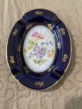 BEAUTIFUL Vintage PORCELAIN ASHTRAY FRANCE STAMP LIMOGES FRANCE