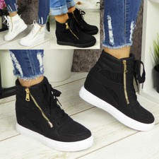 Ladies Hidden Wedge Trainers