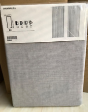 Ikea Hannalill Light Dimming Light Grey Curtains Pair LONG 145x300cm Drop NEW
