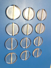 15x VERY LARGE ROUND TRANSPARENT BEADS. Size 2.5cm