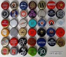 40  Crown Bottle Tops, all