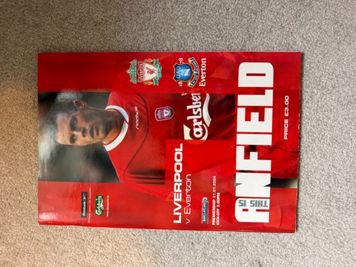 Liverpool everton programme - v,