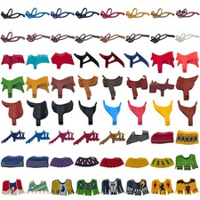 Playmobil chairs reins fabrics horse medieval Western farm variants