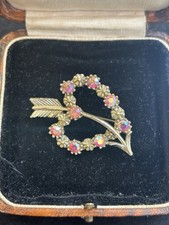 Vintage Heart & Arrow Brooch