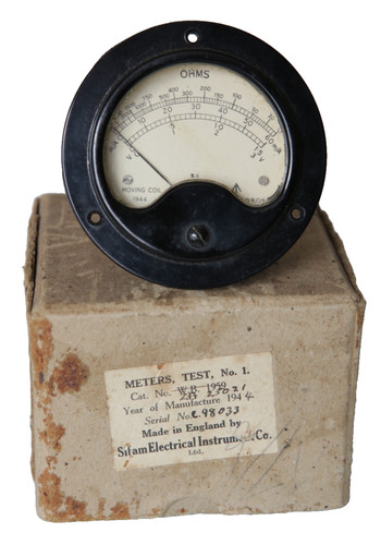 Vintage volts ohms - ohms, meter