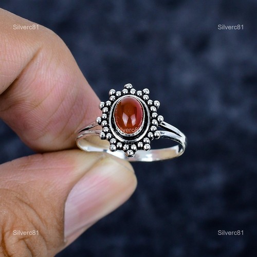 Natural carnelian 925 sterling - natural,
