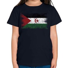 WESTERN SAHARA DISTRESSED FLAG