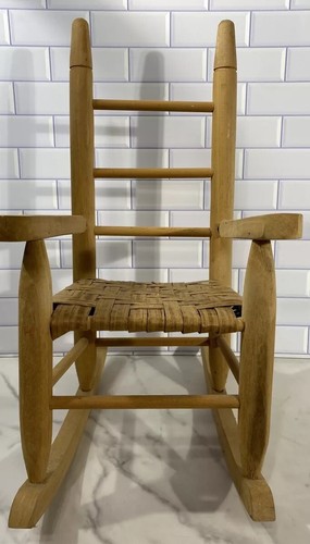 Doll rocking chair primitive - chair,