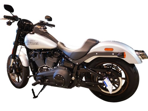 Black side mount license plate - black,
