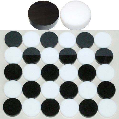 Acrylic international draughts - international,