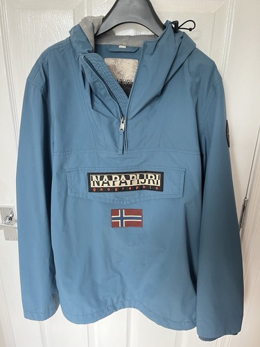 Napapijri men blue - men's, hooded