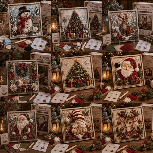 Christmas fabric poke - christmas,