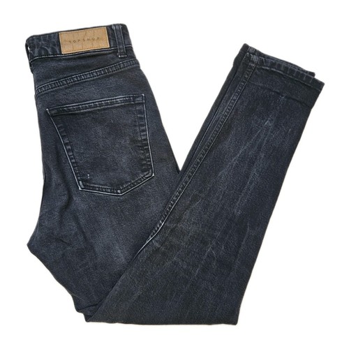 Topshop black straight leg - topshop,
