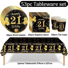 Black and Gold 21st Birthday