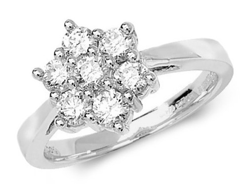 18ct white gold - 1ct, diamond