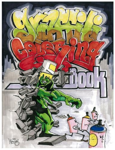 Graffiti coloring book uzi - graffiti,