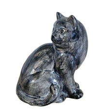 Quail Cat Figurine 14cm Tall