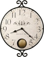 Howard Miller Randall Wall Clock 625-350 – Wrought-Iron Frame Pendulum RRP £170