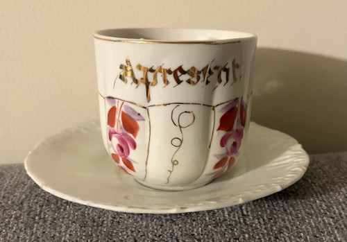 Vintage mustache cup and - mustache,
