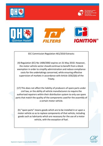 Quinton hazell bush ems8192 - quinton,