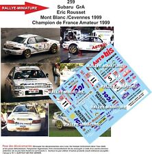 DECALS 1/43 REF 0259 SUBARU