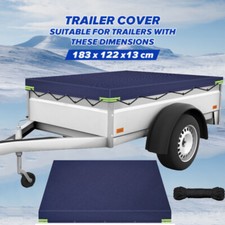 Heavy Duty Waterproof 6 Ft X 4 Ft Trailer Cover Blue 183x122x13cm 600D     