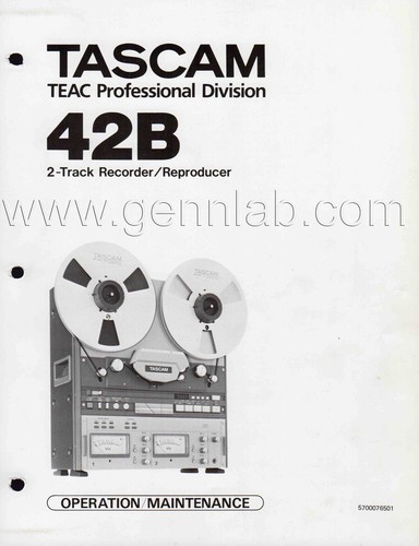 Reel tascam 42b - to,