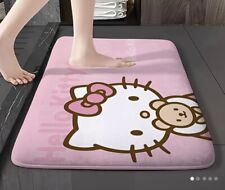 Sanrio Hello Kitty Soft Non-Slip Rug 60cm X 40cm Pink Bedroom, Bathroom, Lounge