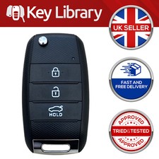 KIA 3 Button Remote Flip Key Fob Shell Case For Optima Carens
