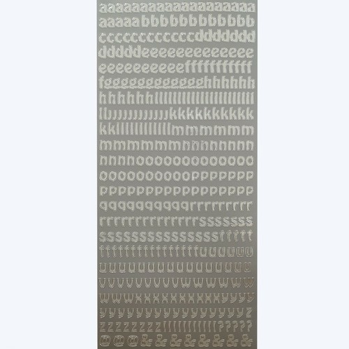 Alphabet outline stickers peel - alphabet,