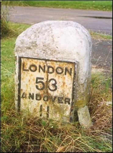 Photo 6x4 old - milestone, by