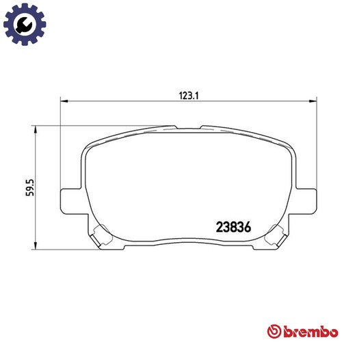 Brake pad set - set, p
