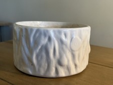 1950s Vintage White Glazed