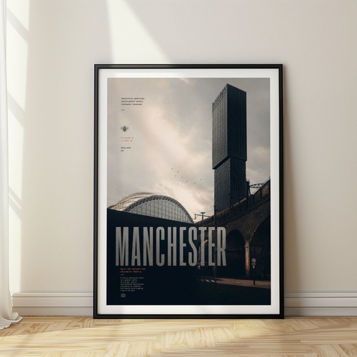 Manchester travel poster - travel,