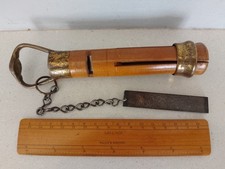 Antique 1917 Snooker Cue Tipper, Billiard, Pool. Boxwood File & Clamp Rd 658062