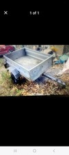 Galvanised Steel Trailer 4' x 5' Approx 10 Yrs Old Needs New Tyres Only Collect