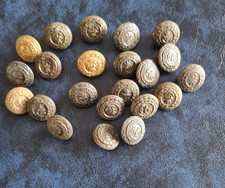 Approx. 20 x Vintage Royal Marines Brass Buttons Gaunt London (Lot2)