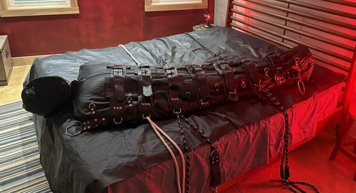 Bdsm leather sleepsack full - sleepsack,