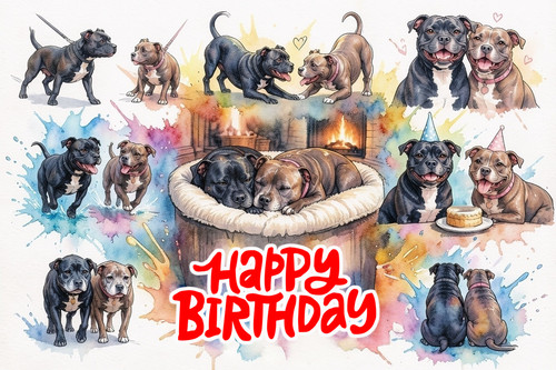 Greeting card staffordshire - greeting,