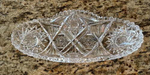 Vintage cut glass - cut,