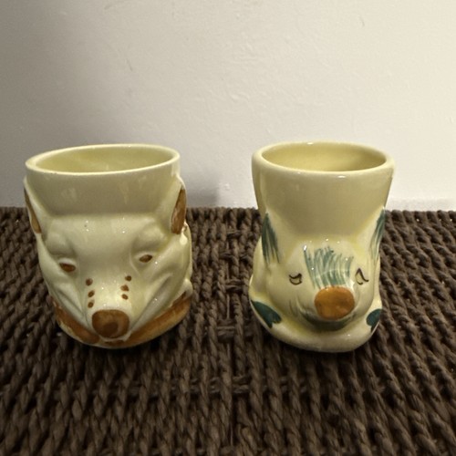 Vintage pottery egg - pottery, cups