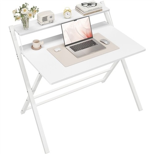 Tier foldable computer desk - foldable,