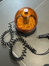 Amber Magnetic LED Flashing Beacon Light – 12V Vehicle Warning Strobe