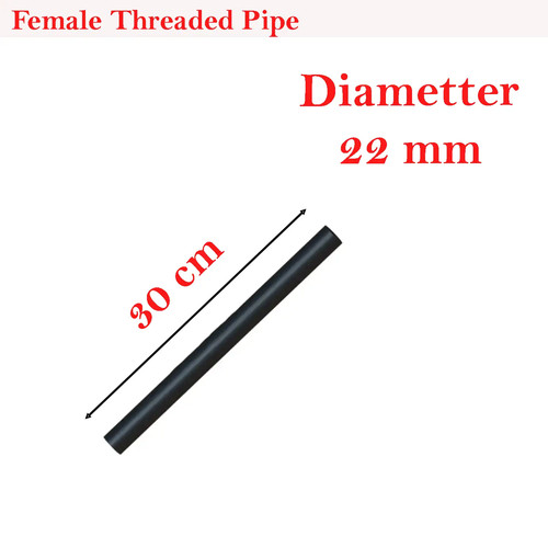 20mm black steel round - black,