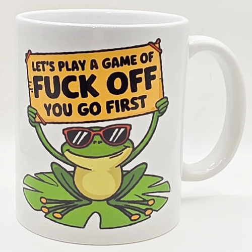 Funny frog mug - mug, rude