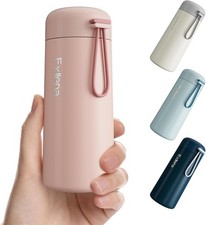 Exllena Small Flask 250ml Made of 304 Stainless Steel, Double Wall Vacuum